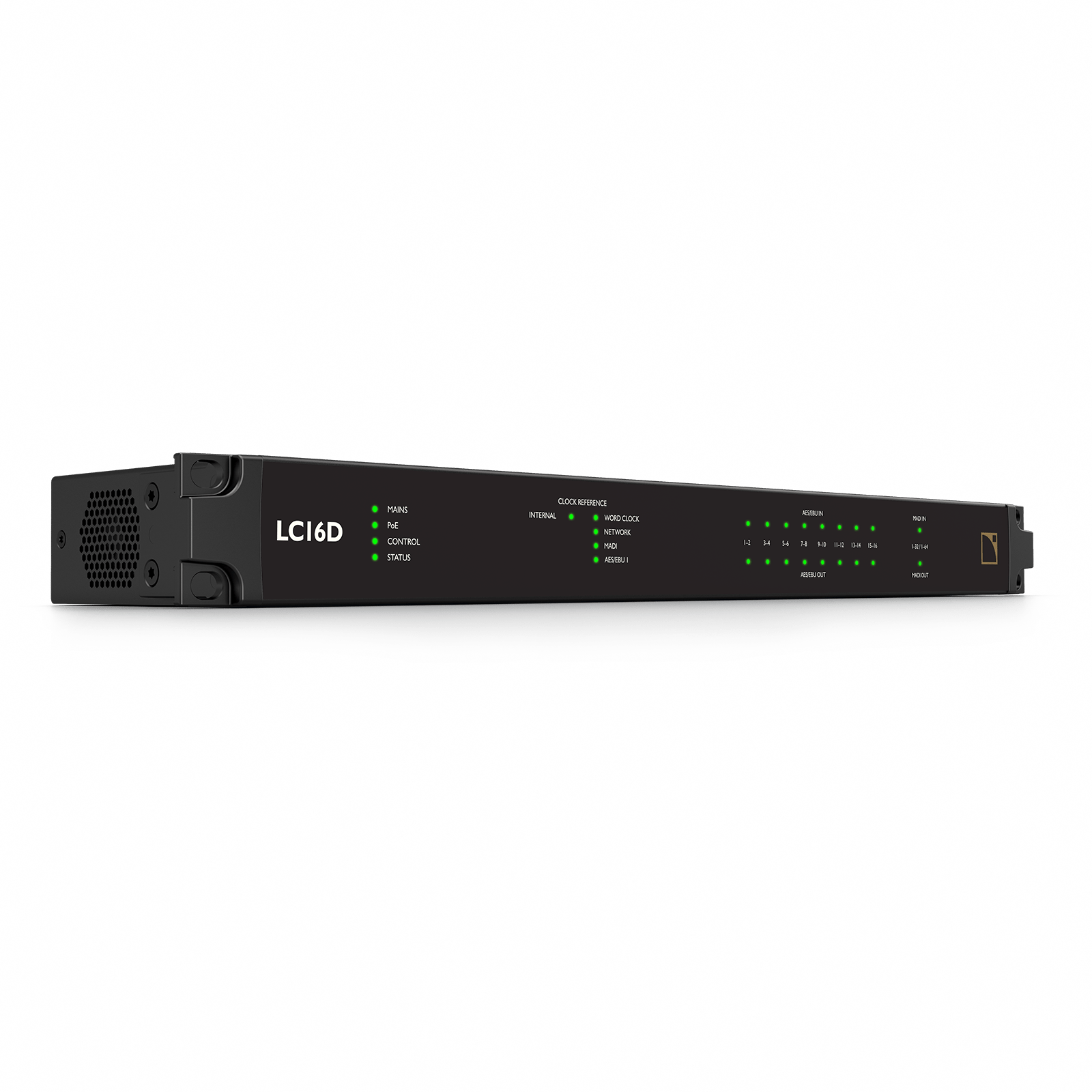 LC16D Audio Format Converter for concert sound system Perspective View
